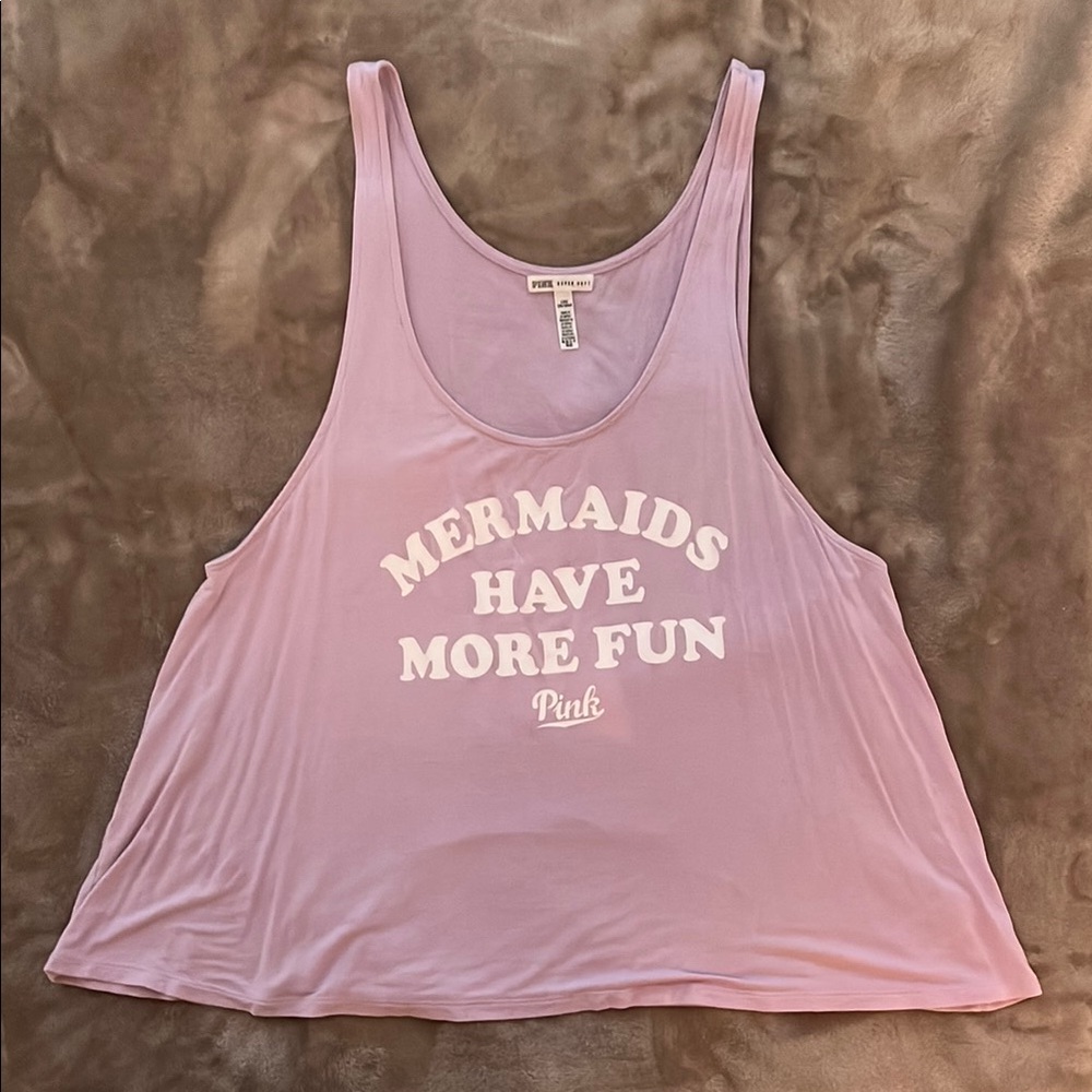 Victoria’s Secret Pink Sleeveless Tank Top with Scoop Neckline